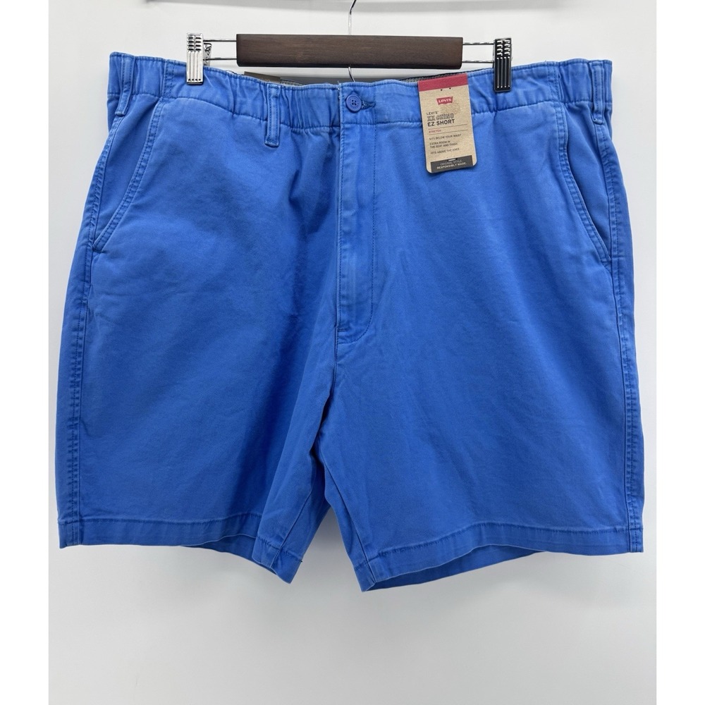 Levi's XX Chino EZ Shorts Mens XXL Blue Stretch Drawstring Casual Preppy Chino